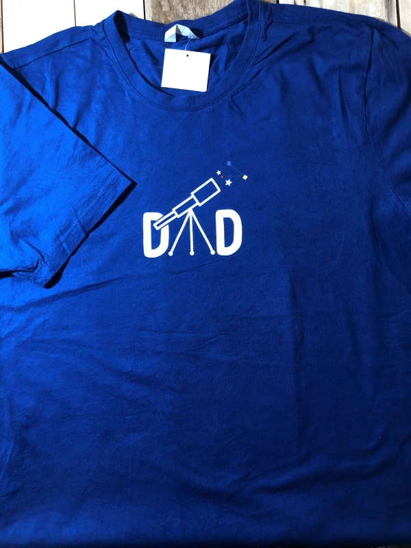تیشرت استوک آبی طرح DAD